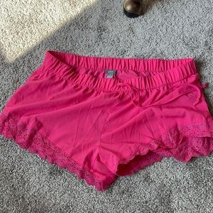 Aerie sleep shorts hot pink